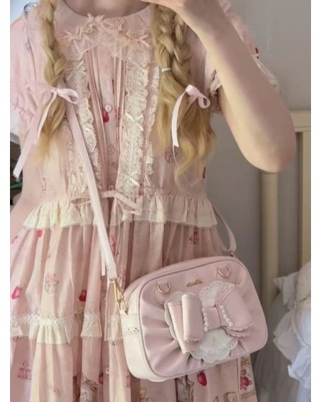 copie de Sac Sweet Lolita rose en cuir synthétique